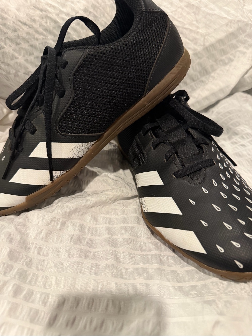 adidas Black Predator Low-Top Athletic Shoes